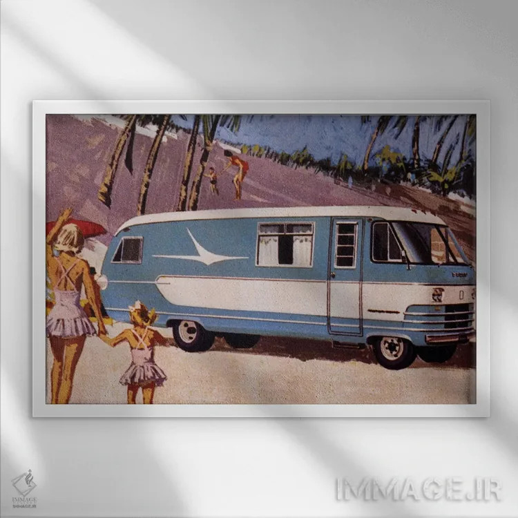 تابلو دکوراتیو آرزوی کمپرون اثر همینگوی دیزاین - نمای قابدار سفید