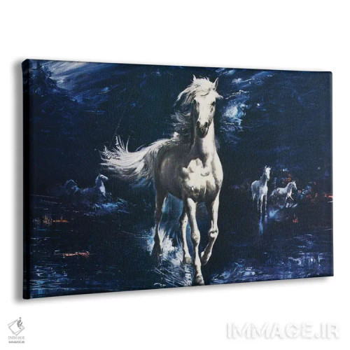 تابلو دکوراتیو اسب سوار موج ها اثر همینگوی دیزاین - نمای پرسپکتیو محصول