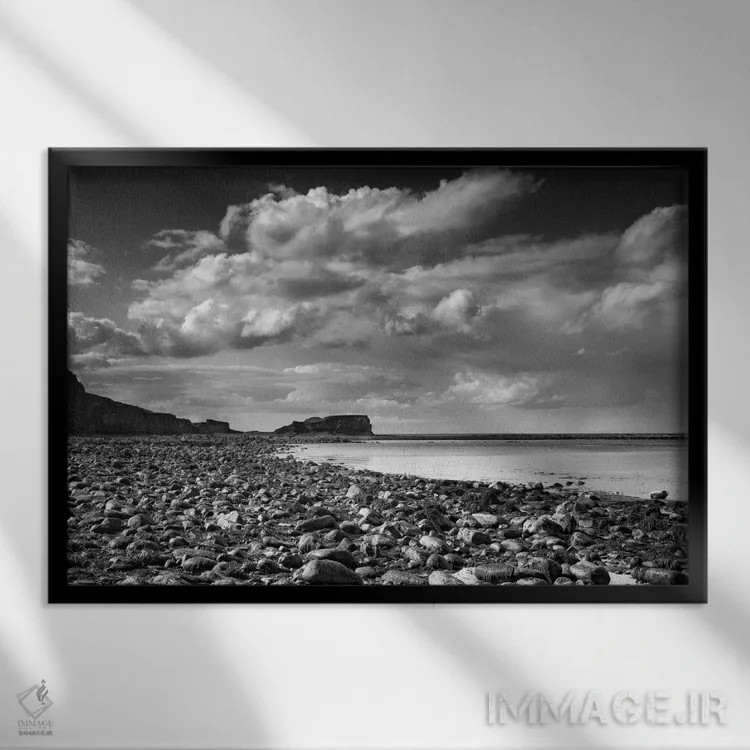 تابلو دکوراتیو خلیج سالتویک اثر مارتین هندسون - نمای قابدار مشکی