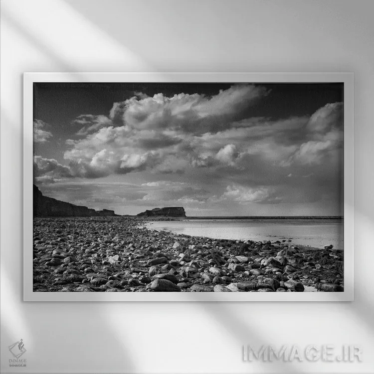 تابلو دکوراتیو خلیج سالتویک اثر مارتین هندسون - نمای قابدار سفید