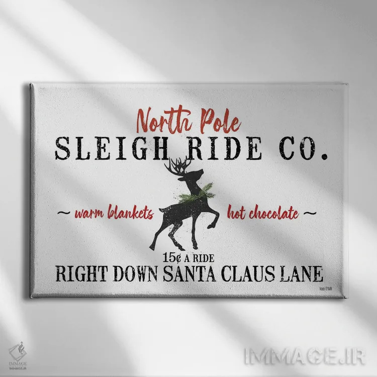 تابلو دکوراتیو سوارکاری سورتمه اثر هاوس فن وی - نمای روبهرو روی دیوار