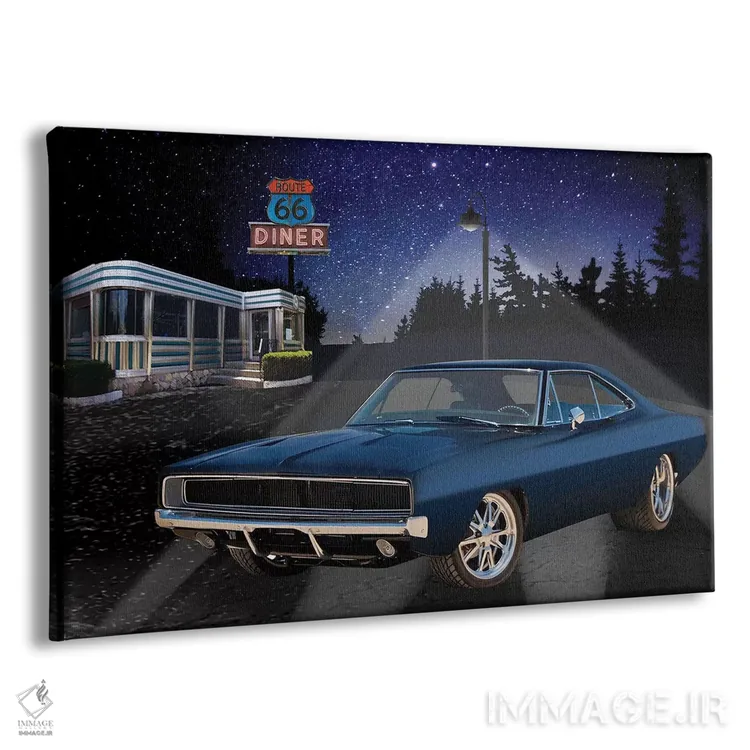 تابلو دکوراتیو خودروی عضلانی ۶۶ اثر هلن فلینت - نمای پرسپکتیو محصول