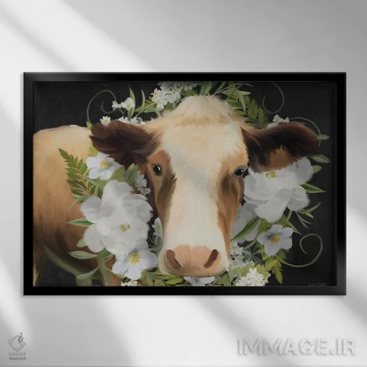 تابلو دکوراتیو اگی اثر هاوس فن وی - نمای قابدار مشکی