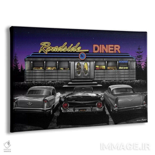 تابلو دکوراتیو رستوران جاده ای ۲ اثر هلن فلینت - نمای پرسپکتیو محصول