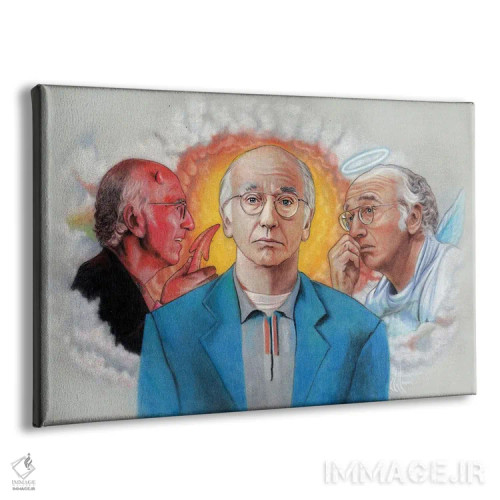 تابلو دکوراتیو خفه شو هیجانت رو اثر هنر کریس هافمن - نمای پرسپکتیو محصول