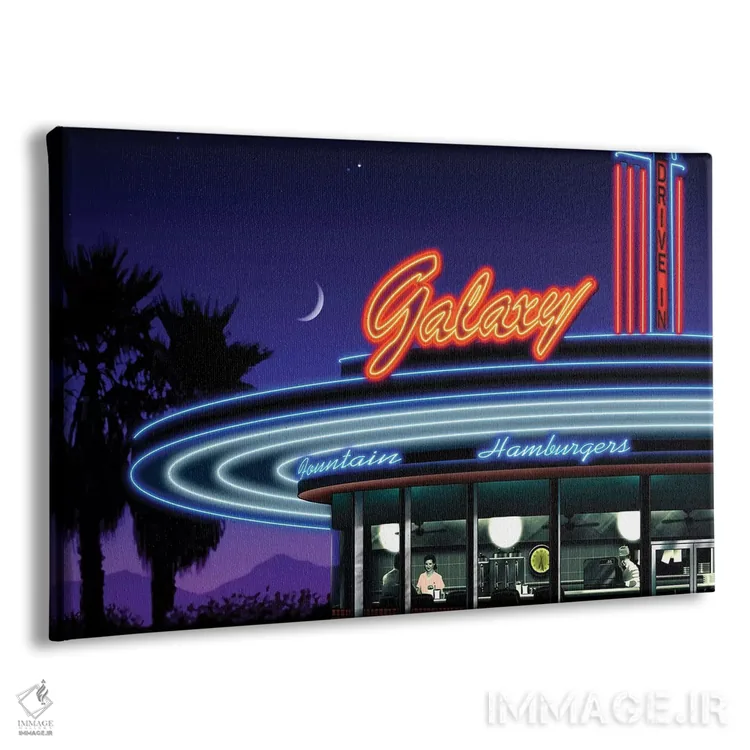 تابلو دکوراتیو رستوران گلکسی ۴ اثر هلن فلینت - نمای پرسپکتیو محصول