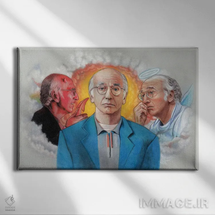 تابلو دکوراتیو خفه شو هیجانت رو اثر هنر کریس هافمن - نمای روبهرو روی دیوار