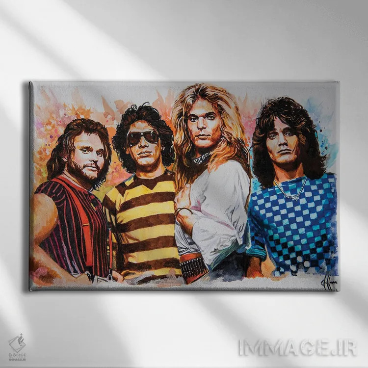 تابلو دکوراتیو ون هیلن اثر هنر کریس هافمن - نمای روبهرو روی دیوار