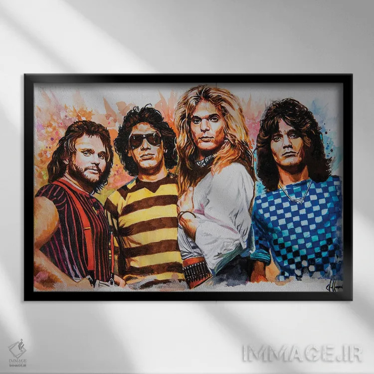 تابلو دکوراتیو ون هیلن اثر هنر کریس هافمن - نمای قابدار مشکی