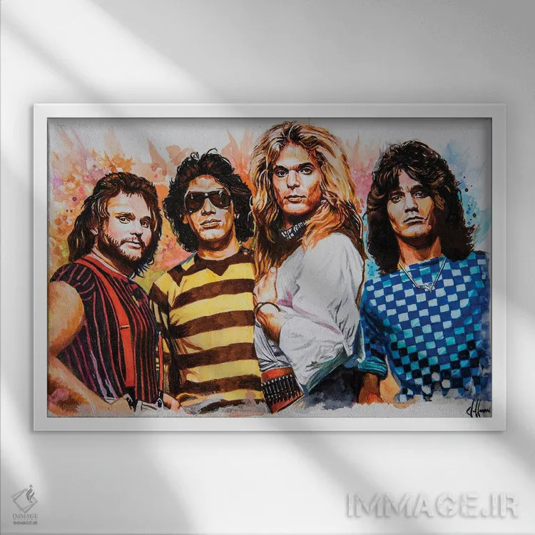 تابلو دکوراتیو ون هیلن اثر هنر کریس هافمن - نمای قابدار سفید