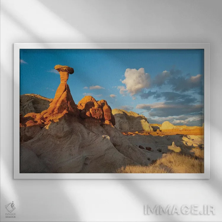 تابلو دکوراتیو Grand Staircase-Escalante National Monument, Utah, USA,هودوی… اثر هاوی گاربر - نمای قابدار سفید