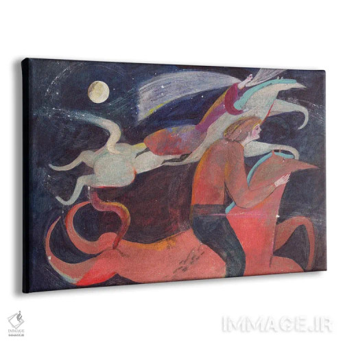 تابلو دکوراتیو زندگی در دنیای رویا اثر هانیه قشقایی - نمای پرسپکتیو محصول