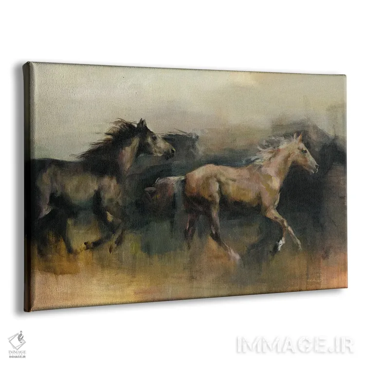 تابلو مدرن سرگردانی در غرب اثر مریلین هاگمن - نمای پرسپکتیو محصول