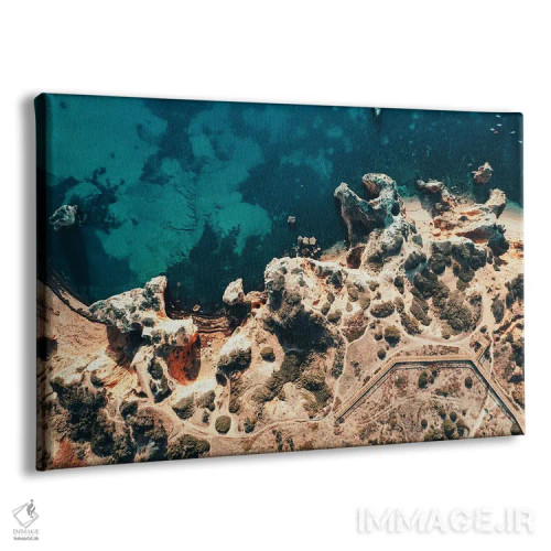 تابلو دکوراتیو ساحل صخره ای لاگوس اثر سباستین هیلگتاگ - نمای پرسپکتیو محصول