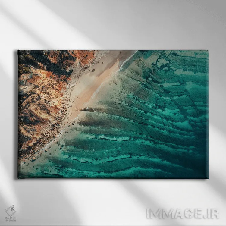 تابلو دکوراتیو ساحل صبحگاهی اثر سباستین هیلگتاگ - نمای روبهرو روی دیوار