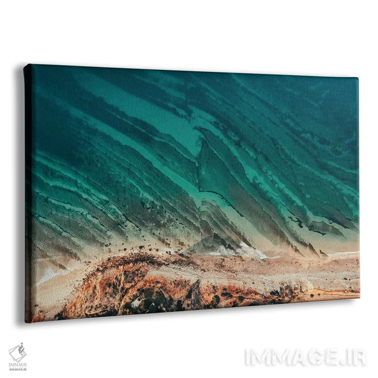 تابلو دکوراتیو امواج و آب اثر سباستین هیلگتاگ - نمای پرسپکتیو محصول