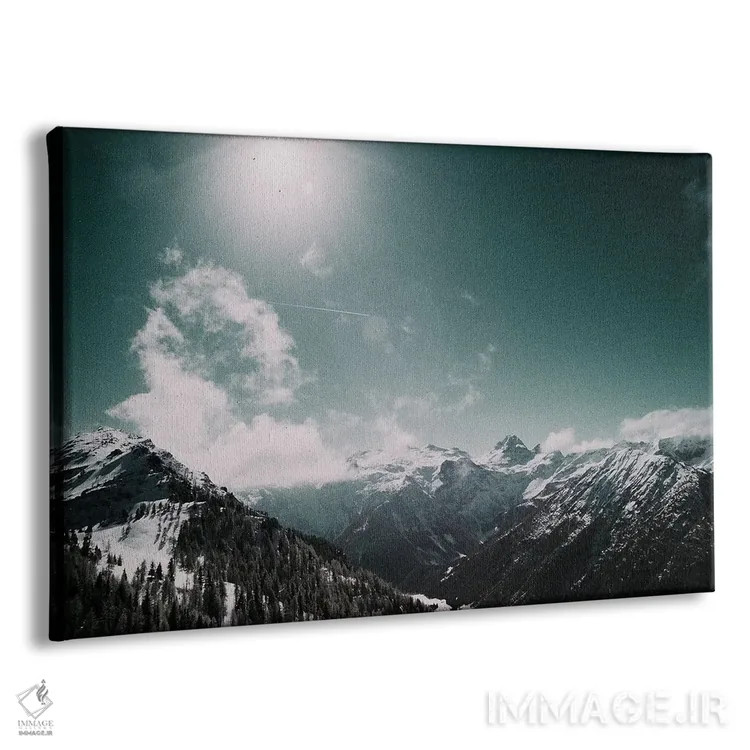 تابلو دکوراتیو کوه ها اثر سباستین هیلگتاگ - نمای پرسپکتیو محصول