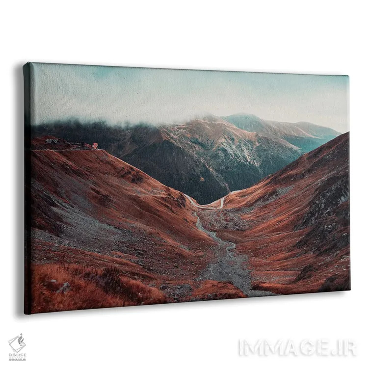 تابلو دکوراتیو کوهستان های رومانی ۲ اثر سباستین هیلگتاگ - نمای پرسپکتیو محصول