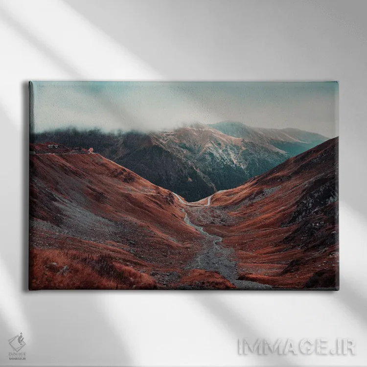تابلو دکوراتیو کوهستان های رومانی ۲ اثر سباستین هیلگتاگ - نمای روبهرو روی دیوار