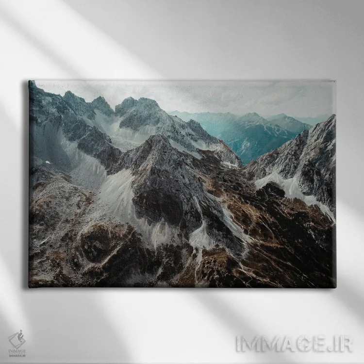 تابلو دکوراتیو آلپ در اتریش اثر سباستین هیلگتاگ - نمای روبهرو روی دیوار