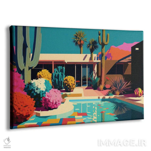 تابلو مدرن زندگی خوب ۶ اثر هیوگو والنتاین - نمای پرسپکتیو محصول