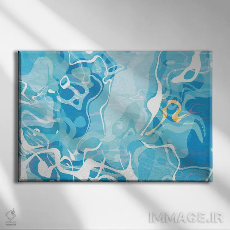 تابلو دکوراتیو او استخر را واقعی تصور کرد اثر هیوگو والنتاین - نمای روبهرو روی دیوار