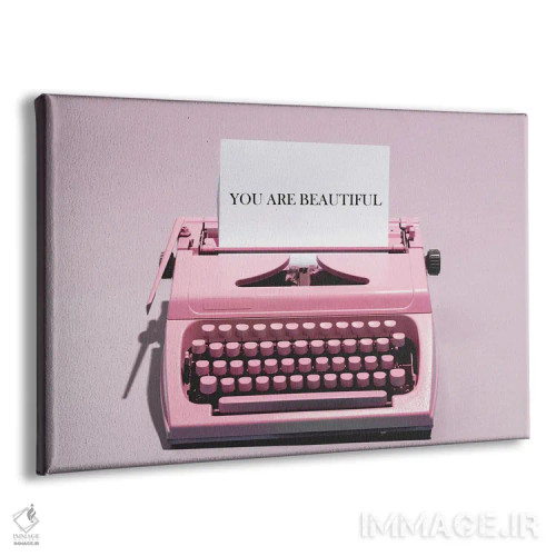 تابلو دکوراتیو تو زیبا و صورتی هستی اثر هدر گری - نمای پرسپکتیو محصول