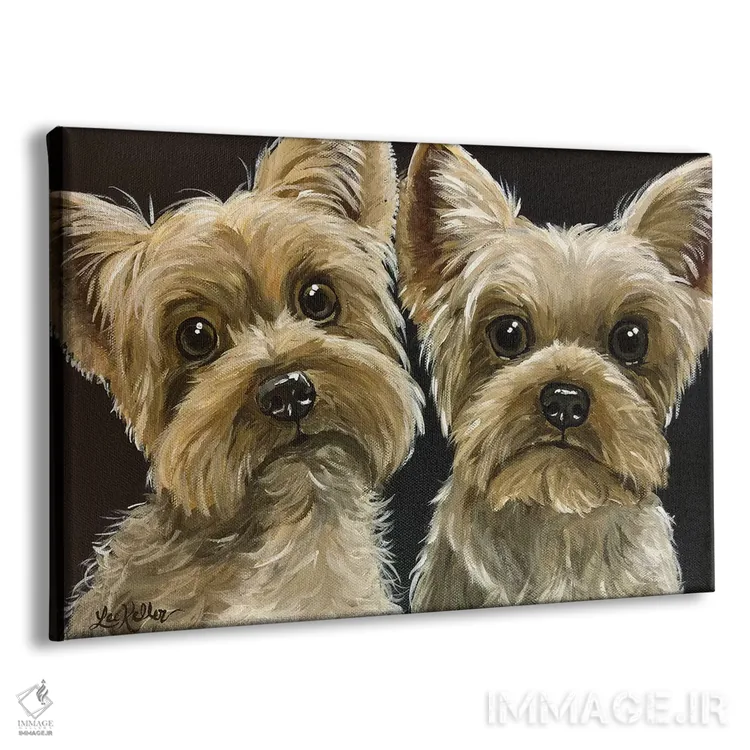 تابلو دکوراتیو دو یورکی اثر هیپی هاوند استودیوز - نمای پرسپکتیو محصول