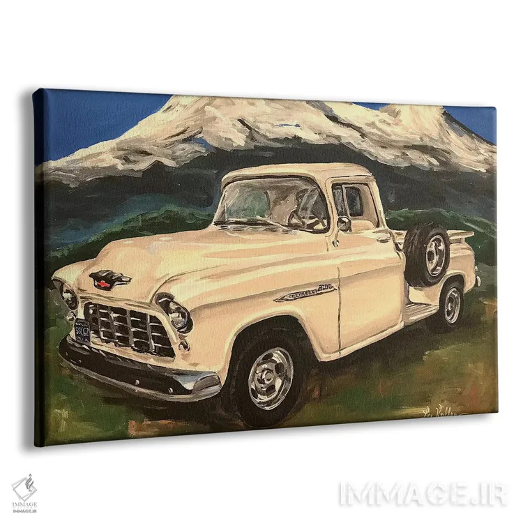 تابلو دکوراتیو کامیون شوی ۳۲۰۰ I اثر هیپی هاوند استودیوز - نمای پرسپکتیو محصول