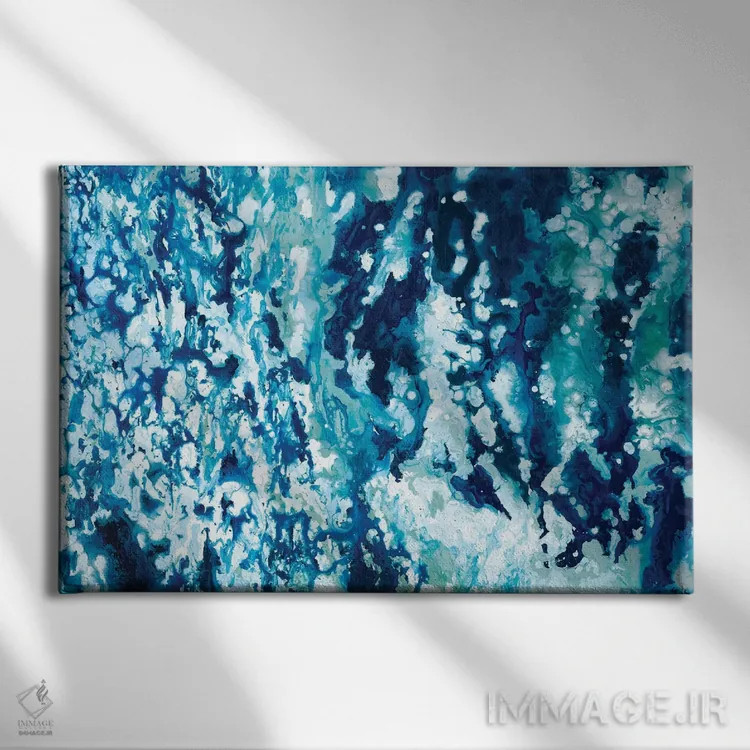 تابلو دکوراتیو اقیانوس اثر رندی هبرد - نمای روبهرو روی دیوار