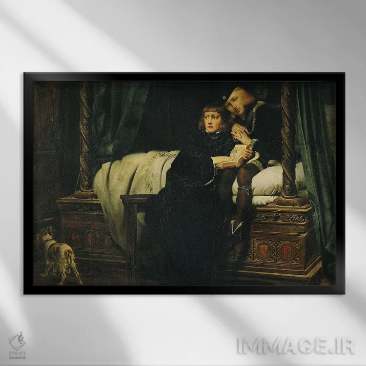 تابلو کلاسیک Duke Of York In The Tower 1830,ادوارد پنجم و ریچارد، دوک ی… اثر هیپولیت دلاروش - نمای قابدار مشکی