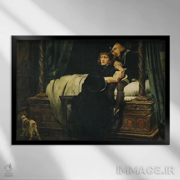 تابلو کلاسیک Duke Of York In The Tower 1830,ادوارد پنجم و ریچارد، دوک ی… اثر هیپولیت دلاروش - نمای قابدار مشکی