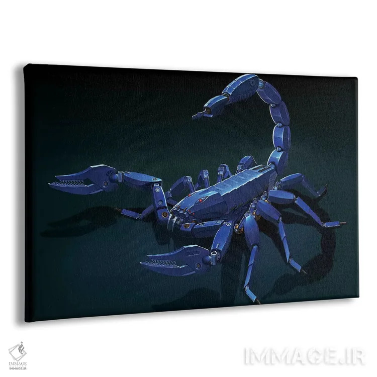 تابلو دکوراتیو عقرب فلزی اثر وینسنت های - نمای پرسپکتیو محصول