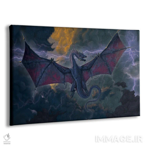تابلو دکوراتیو اژدهای رعد اثر وینسنت های - نمای پرسپکتیو محصول