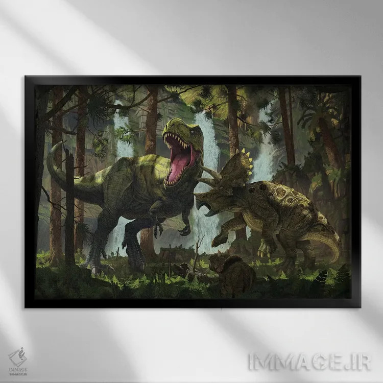 تابلو دکوراتیو محافظت اثر وینسنت های - نمای قابدار مشکی