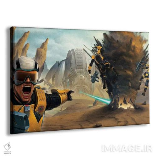 تابلو دکوراتیو میدان نبرد اثر وینسنت های - نمای پرسپکتیو محصول