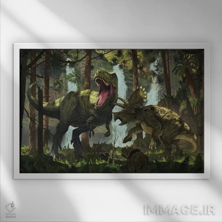 تابلو دکوراتیو محافظت اثر وینسنت های - نمای قابدار سفید