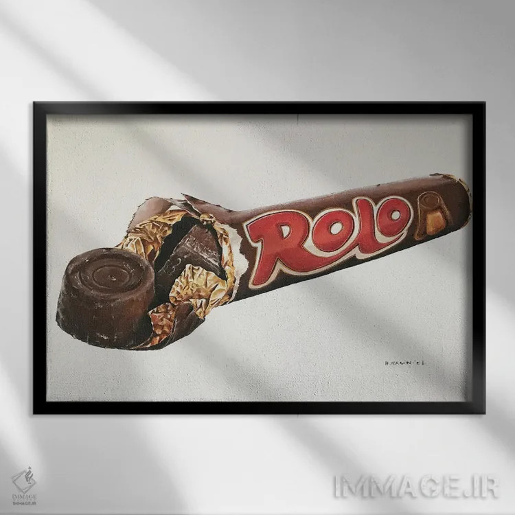 تابلو دکوراتیو رولو اثر هانا کاچینیل - نمای قابدار مشکی