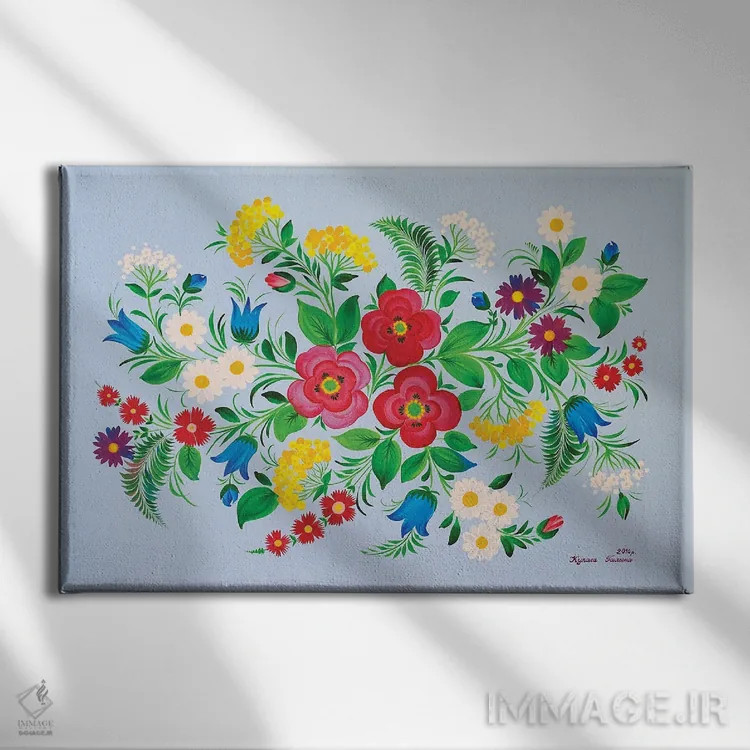 تابلو دکوراتیو امید، عشق، ایمان اثر هالینا کولگا - نمای روبهرو روی دیوار