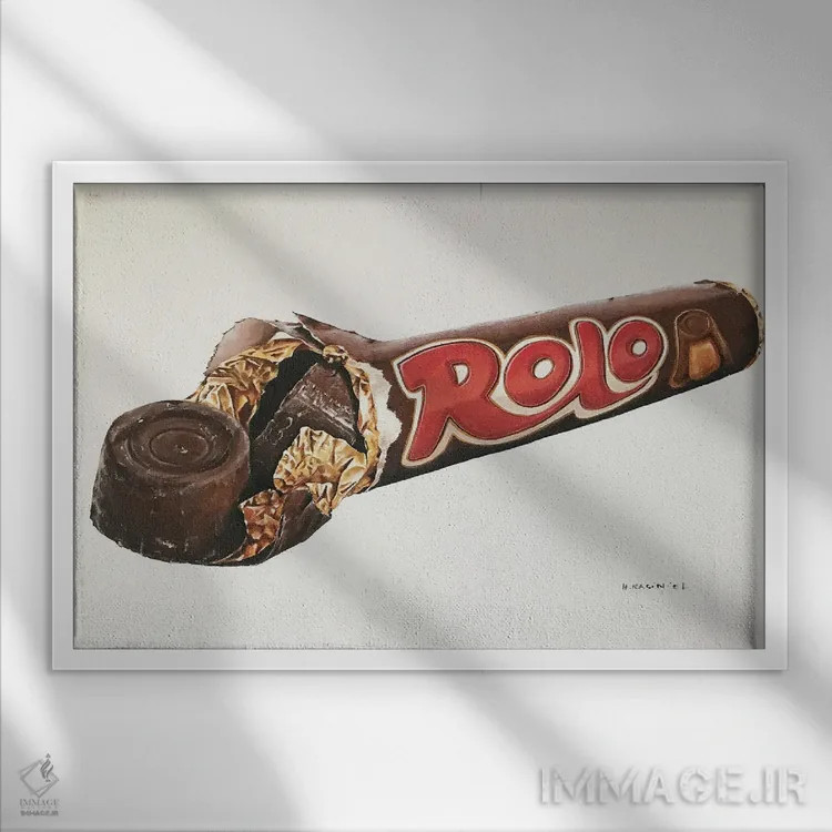 تابلو دکوراتیو رولو اثر هانا کاچینیل - نمای قابدار سفید