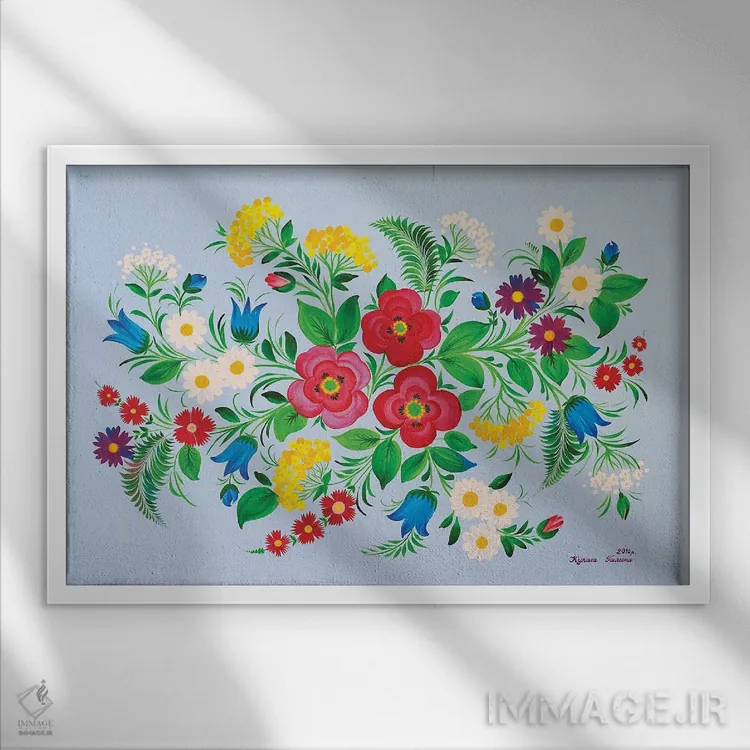 تابلو دکوراتیو امید، عشق، ایمان اثر هالینا کولگا - نمای قابدار سفید