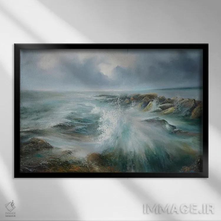 تابلو دکوراتیو مد بالا در فیلی بریگ، ساحل شرقی اثر هانا کروین - نمای قابدار مشکی