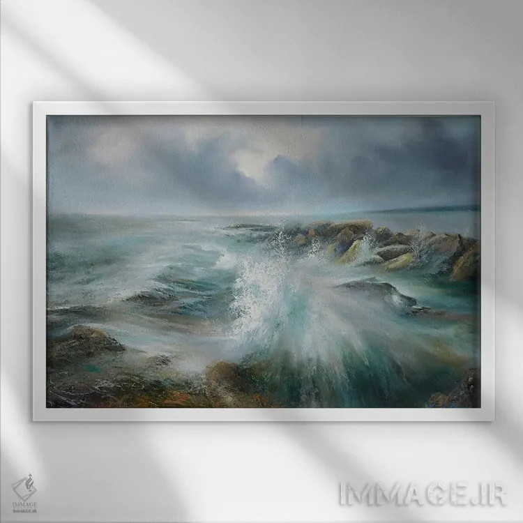 تابلو دکوراتیو مد بالا در فیلی بریگ، ساحل شرقی اثر هانا کروین - نمای قابدار سفید