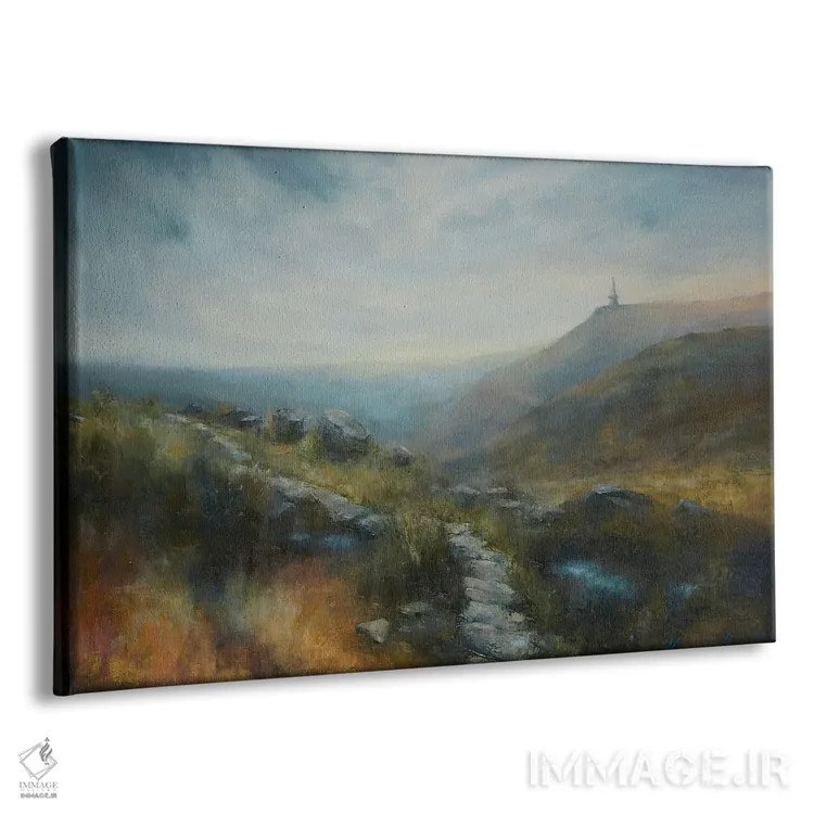 تابلو دکوراتیو خورشید و ابرها بر فراز استودلی پایک اثر هانا کروین - نمای پرسپکتیو محصول