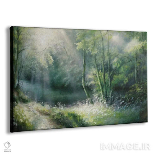 تابلو دکوراتیو درخشش تابستان اثر هانا کروین - نمای پرسپکتیو محصول