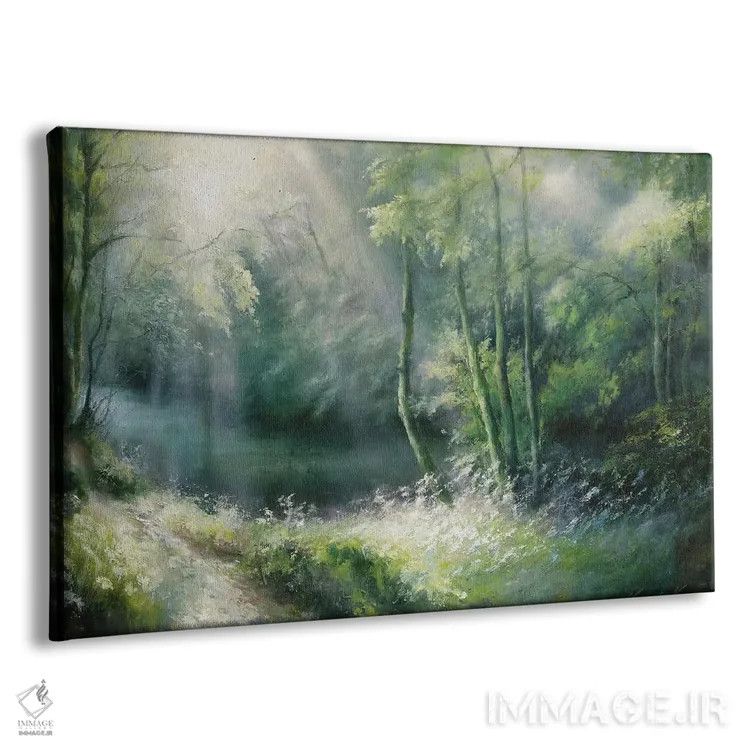 تابلو دکوراتیو درخشش تابستان اثر هانا کروین - نمای پرسپکتیو محصول