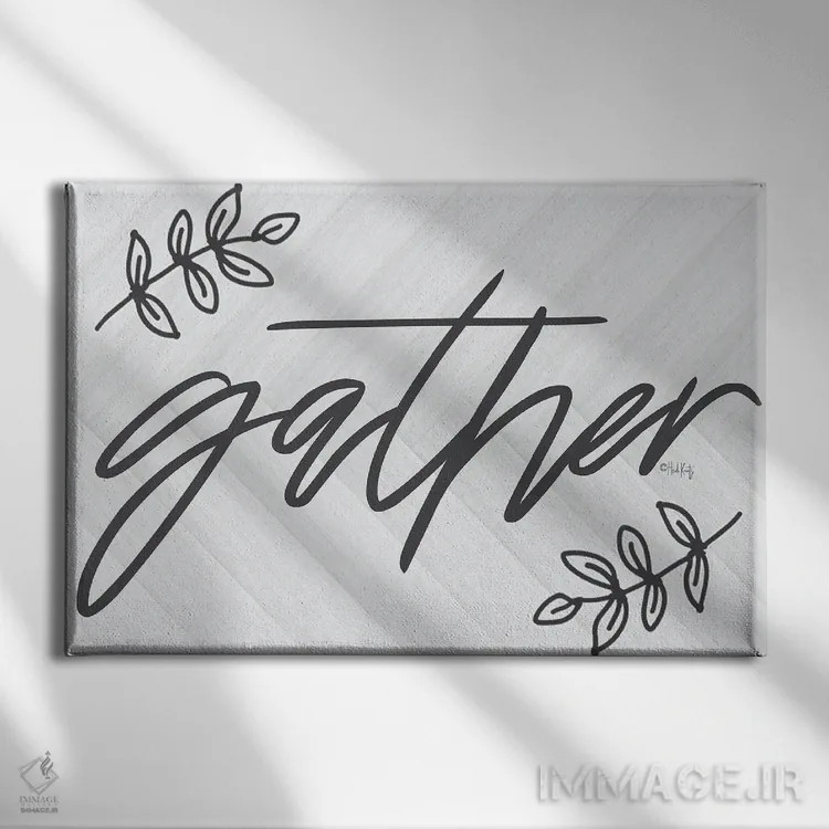 تابلو دکوراتیو جمع شدن اثر هایدی کونتز - نمای روبهرو روی دیوار