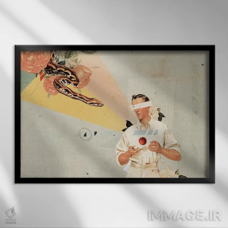 تابلو دکوراتیو آ اثر هدر لندیس - نمای قابدار مشکی