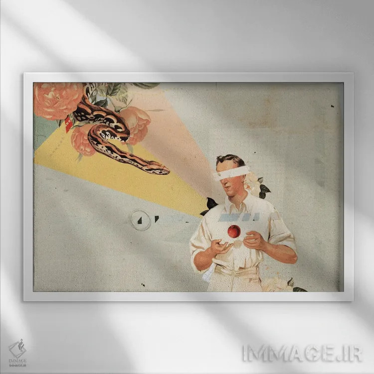 تابلو دکوراتیو آ اثر هدر لندیس - نمای قابدار سفید