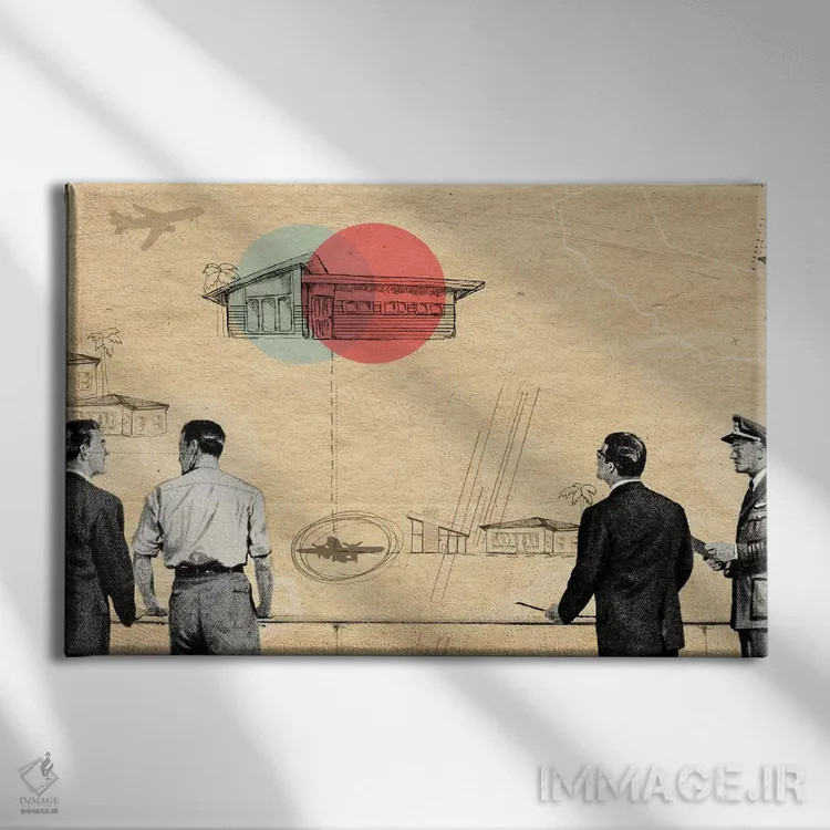 تابلو دکوراتیو زادگاه اثر هدر لندیس - نمای روبهرو روی دیوار